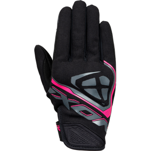 Ixon Guantes de Moto Mujer  Hurricane Negro-Fúcsia