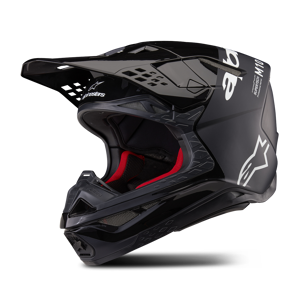 Alpinestars Casco de Cross  Supertech S-M10 Flood Negro-Gris Oscuro