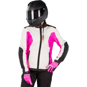 Spidi Chaqueta  Solar Net Mujer Negro-Fucsia