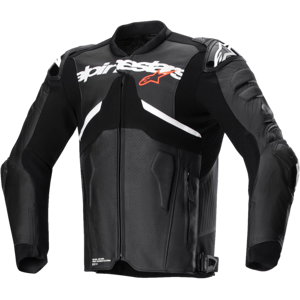 Alpinestars Chaqueta de Cuero  Atem V5 Negro-Blanco