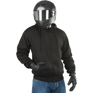 Course Chaqueta con capucha de Moto  Hero Refuerzo Aramida Negra