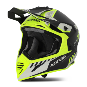 Acerbis Casco de Cross  X-Track Amarillo Flúor-Negro