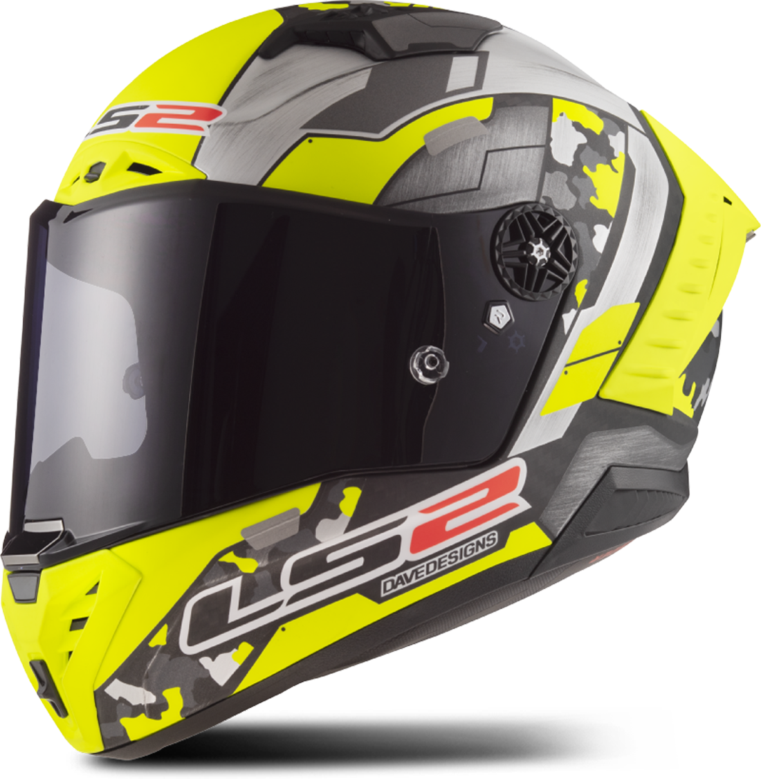 LS2 Casco Integral  FF805 THUNDER C Space Hivis-Amarillo-Gris