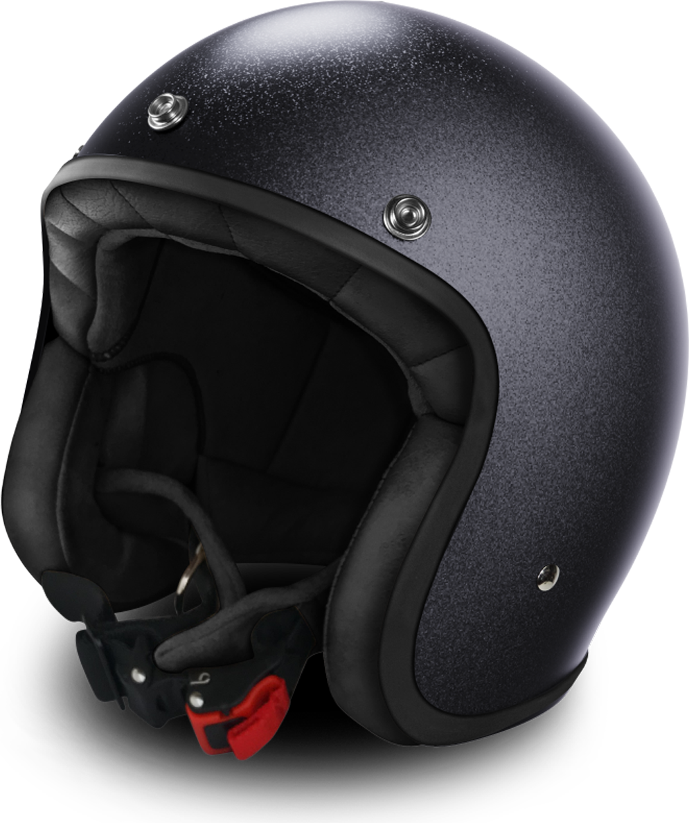 Stormer Casco Jet  Quartz Negro Mate con Purpurina