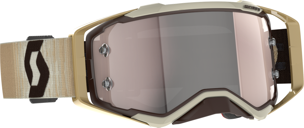 Scott Gafas Moto de Nieve  Prospect Beige-Marrón-Plateado Cromado