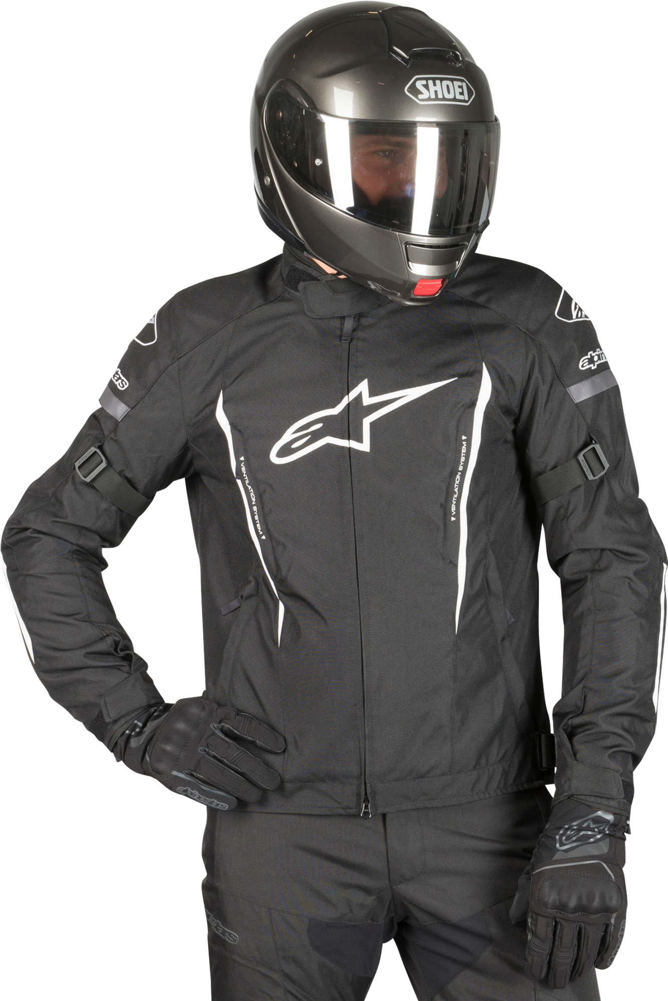 Alpinestars Chaqueta de Moto  Gunner V2 WP Negro-Blanco