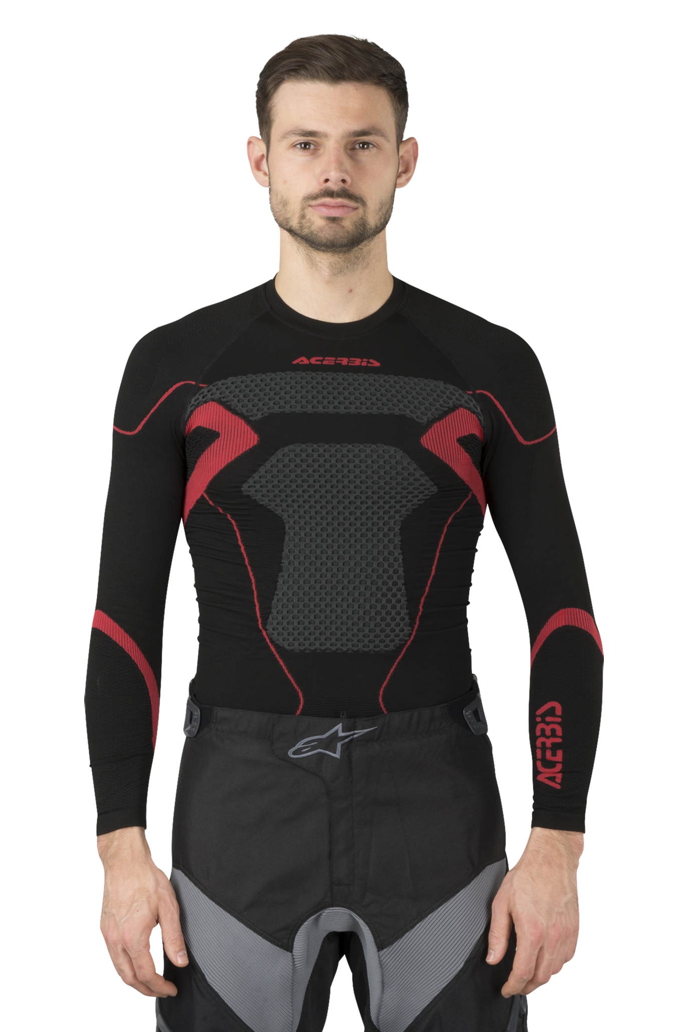 Acerbis Camiseta Técnica  X-Body Winter Negro-Rojo