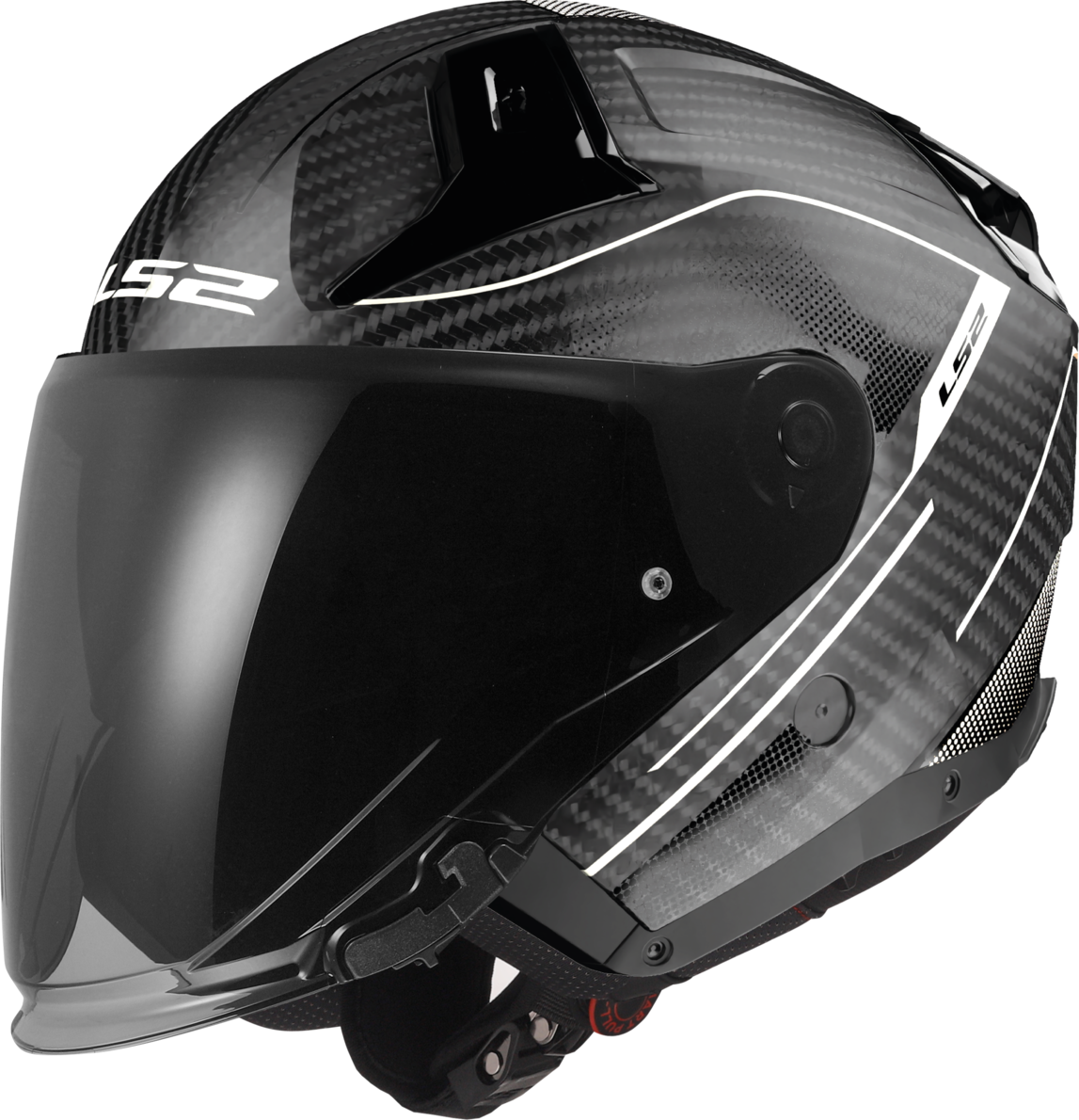 LS2 Casco Jet  OF603 Infinity II Carbon Counter Gris