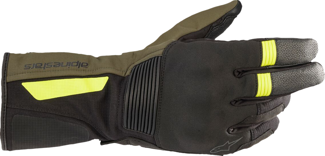 Alpinestars Guantes de Moto  Denali Aerogel Drystar® Negro-Foresta-Amarillo Fluo