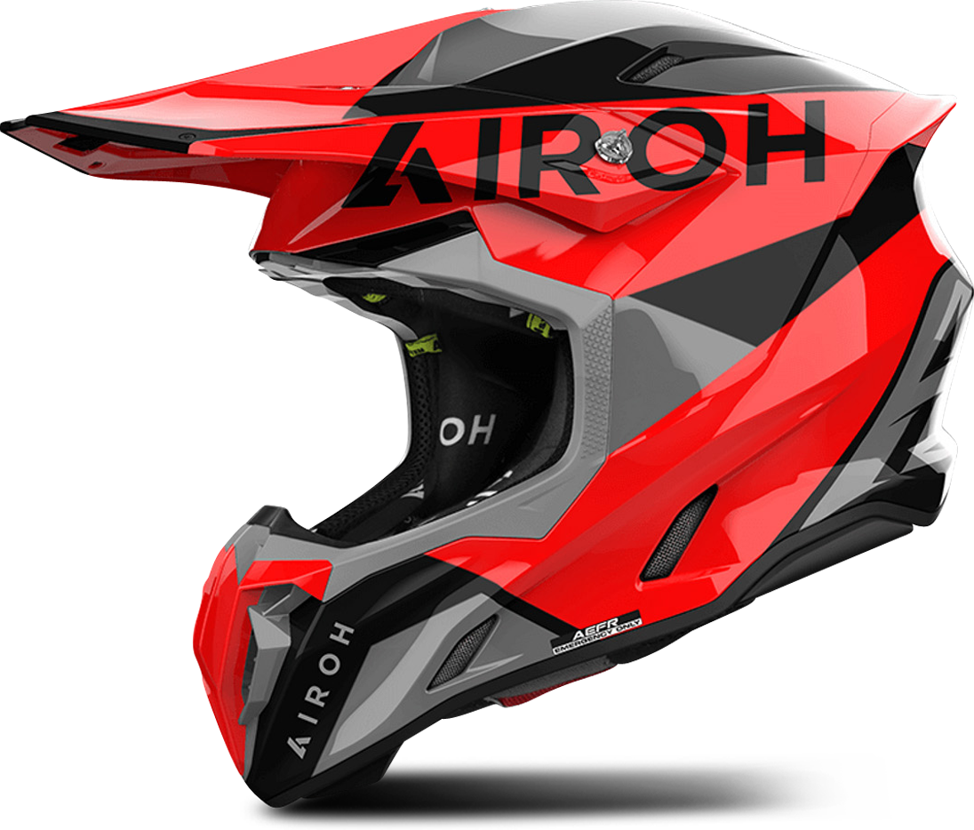 Airoh Casco de Cross  Twist King 3 Rojo Brillante