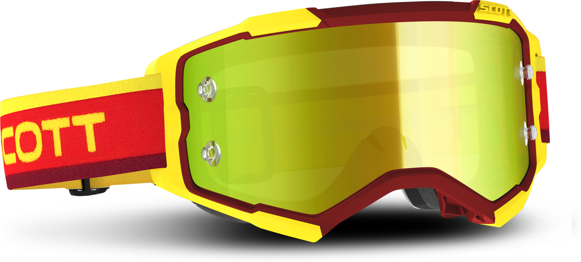 Scott Gafas de Cross  Fury Rojo/Amarillo/Amarillo Cromado