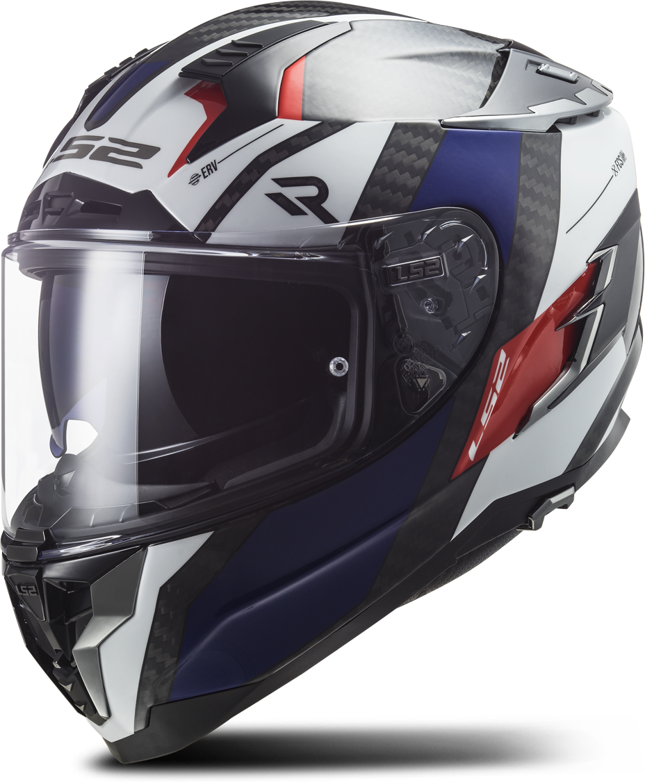 LS2 Casco Integral  FF327 CHALLENGER Alloy Blanco-Azul-Rojo