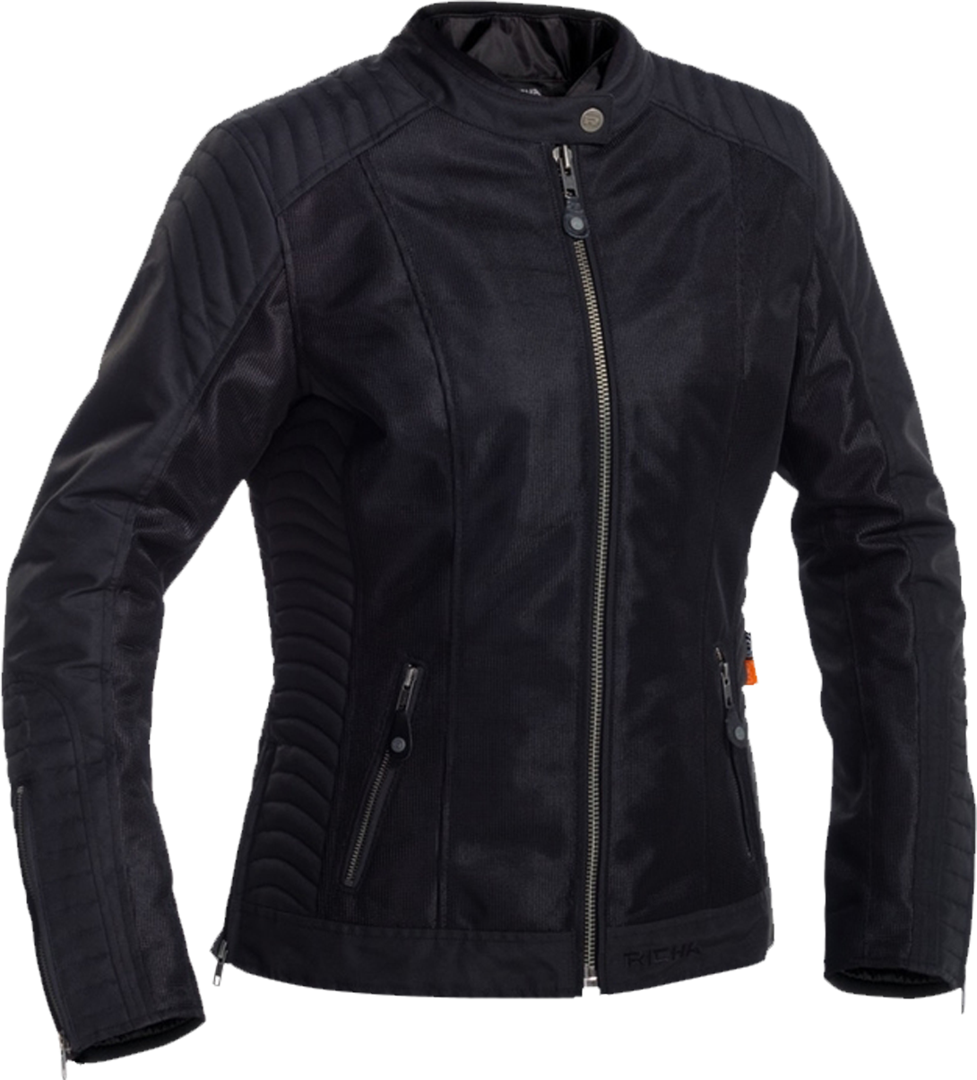 Richa Chaqueta de Moto  Lausana Mesh WP Mujer Negra