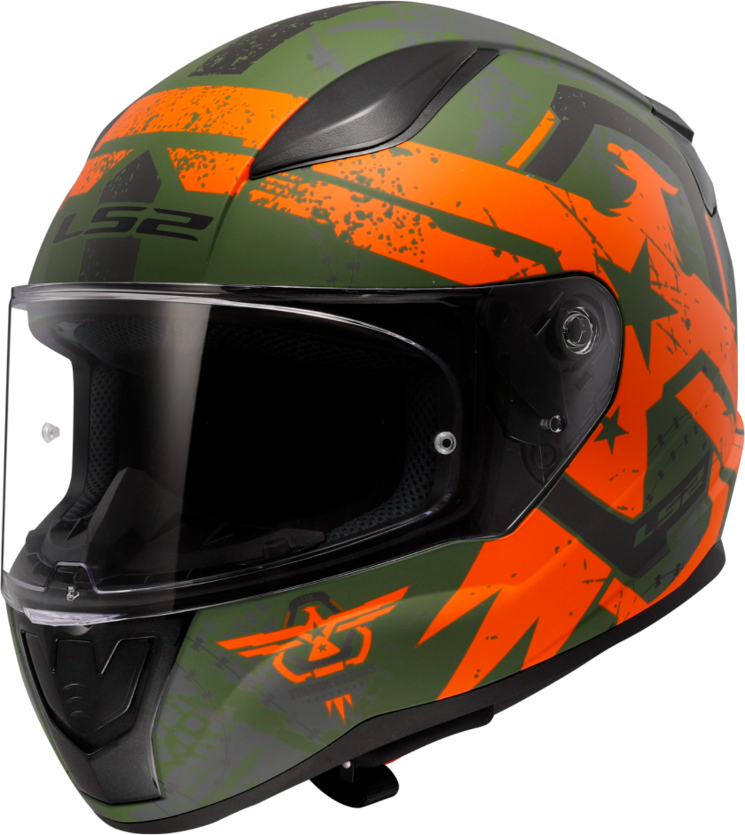 LS2 Casco Integral  FF353 Rapid II Thunder Birds Naranja Mate