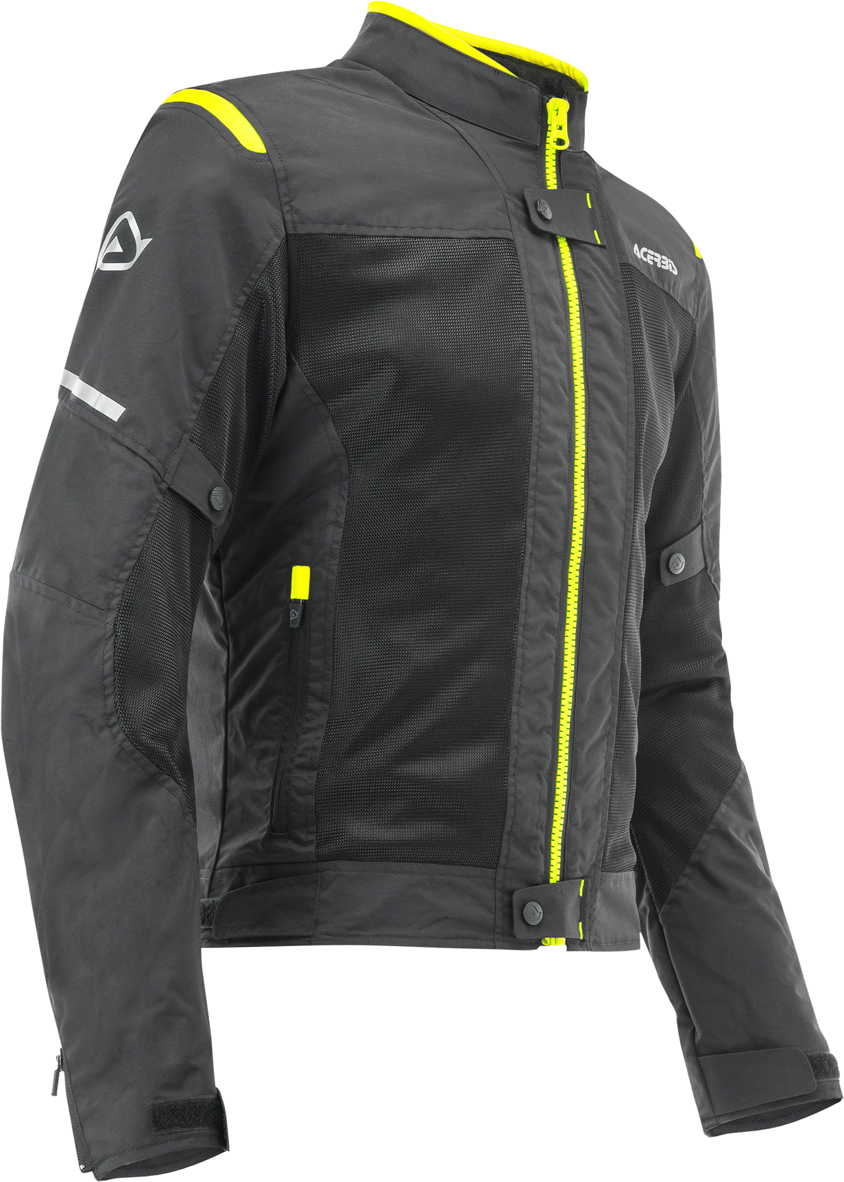 Acerbis Chaqueta de Moto  Ramsey Vented Negro-Amarillo