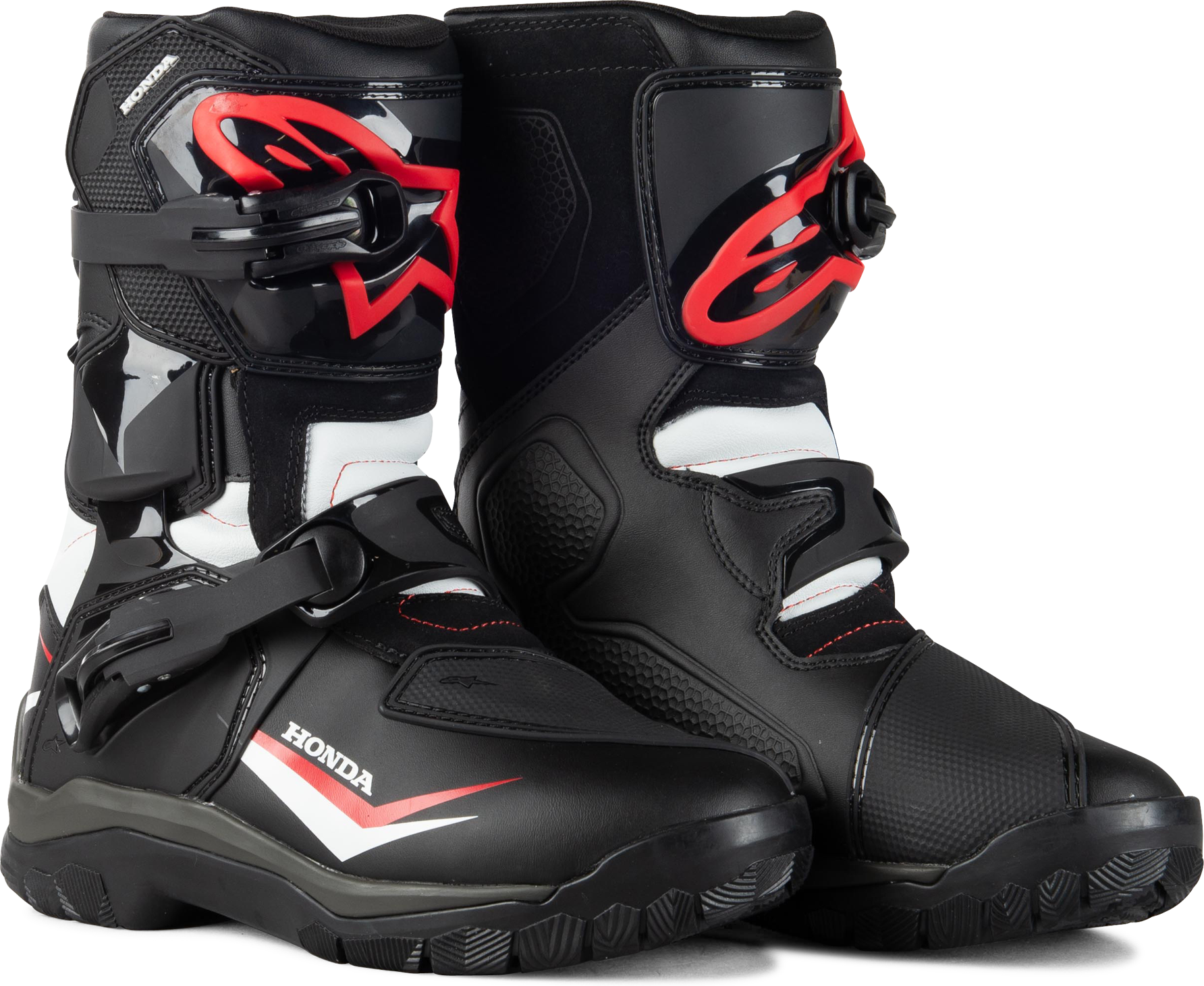 Alpinestars Botas de Moto  Belize DryStar Negro-Blanco-Rojo Honda