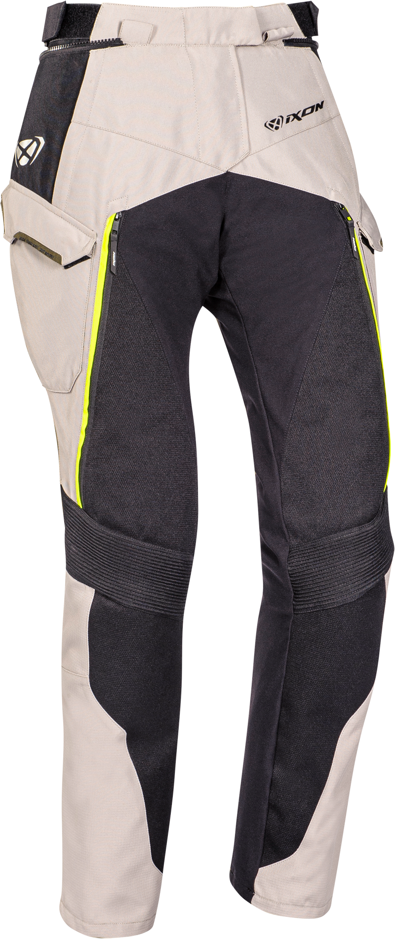 Ixon Pantalones de Moto para Mujer  Eddas Gis-Caqui-Negro