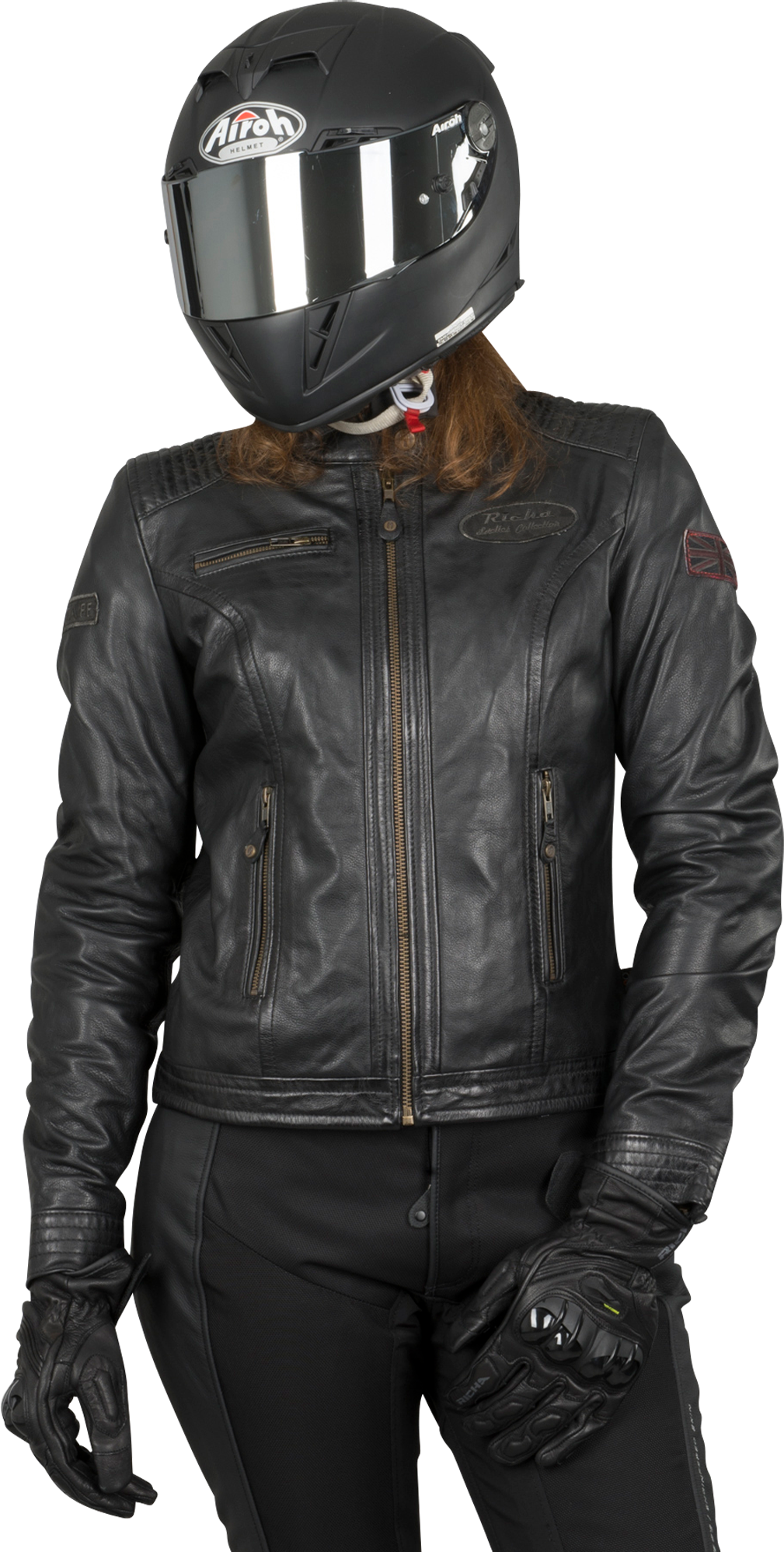 Richa Chaqueta de Moto  Sturgis Mujer Negra