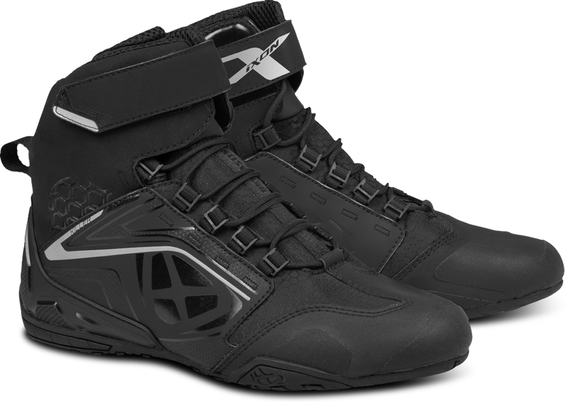 Ixon Botas de Moto para Mujer  Killer WP Negro-Plateado