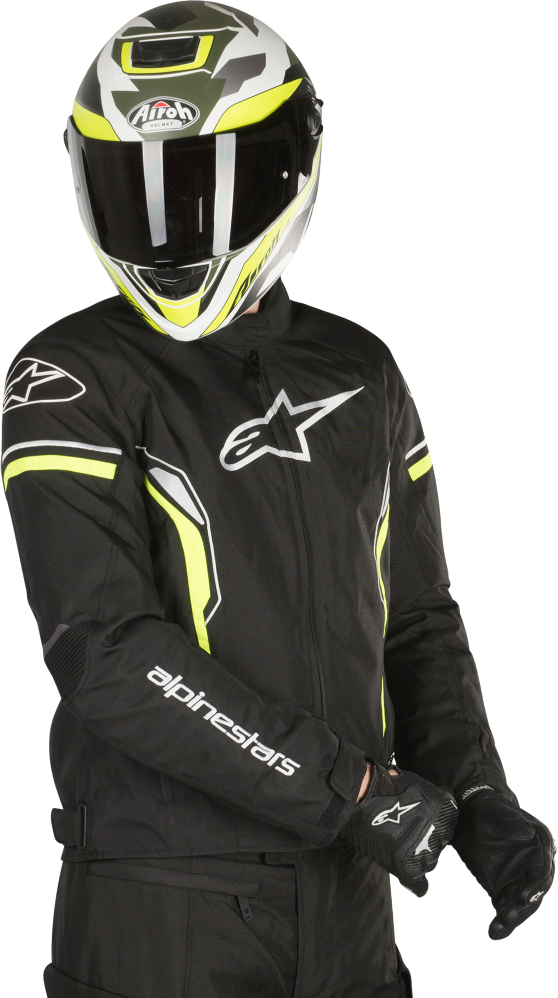 Alpinestars Chaqueta de Moto  T-SP-1 Impermeable Negro-Amarillo Fluo