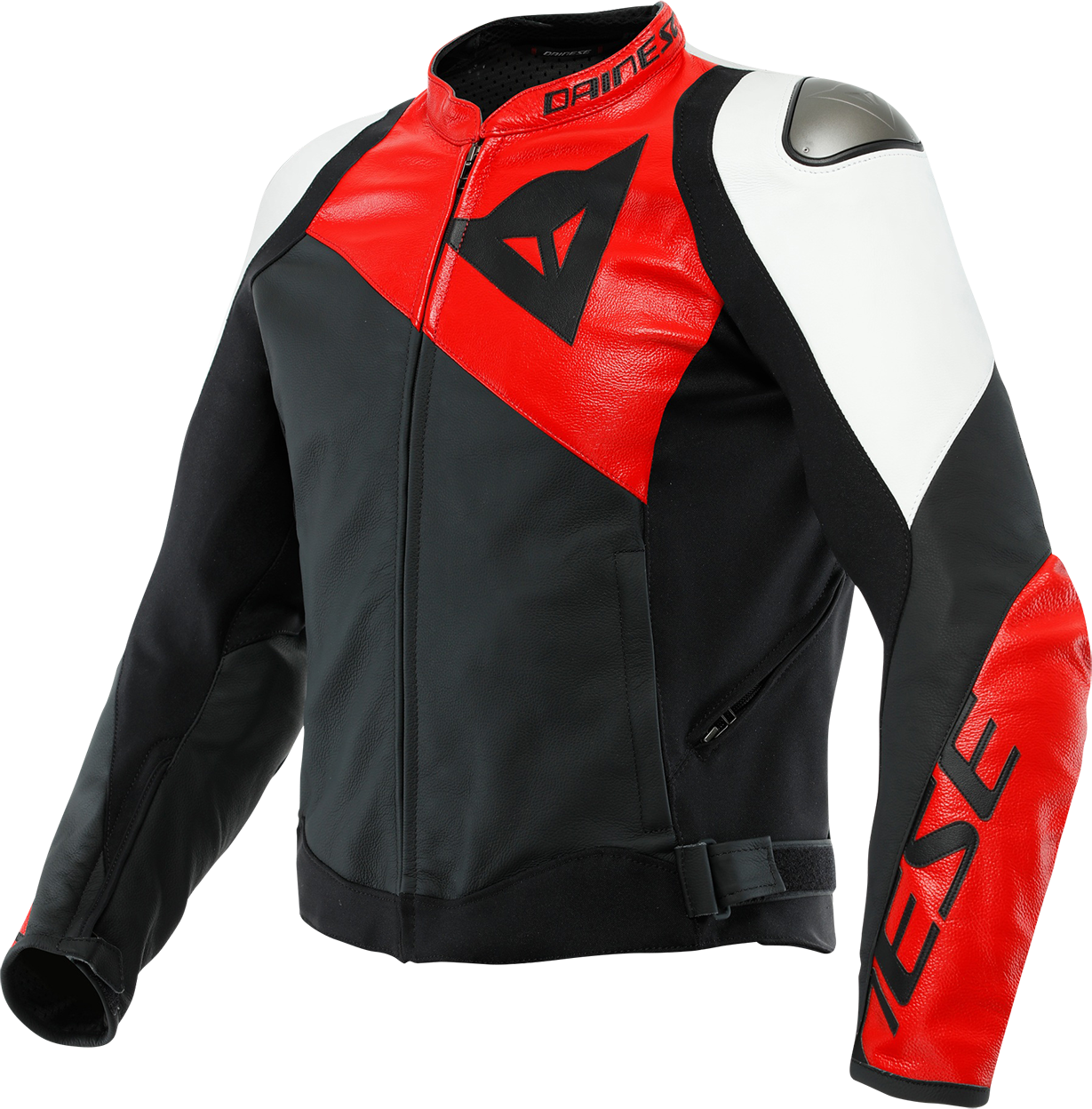 Dainese Chaqueta de Moto  Sportiva Negro-Rojo Lava-Blanco