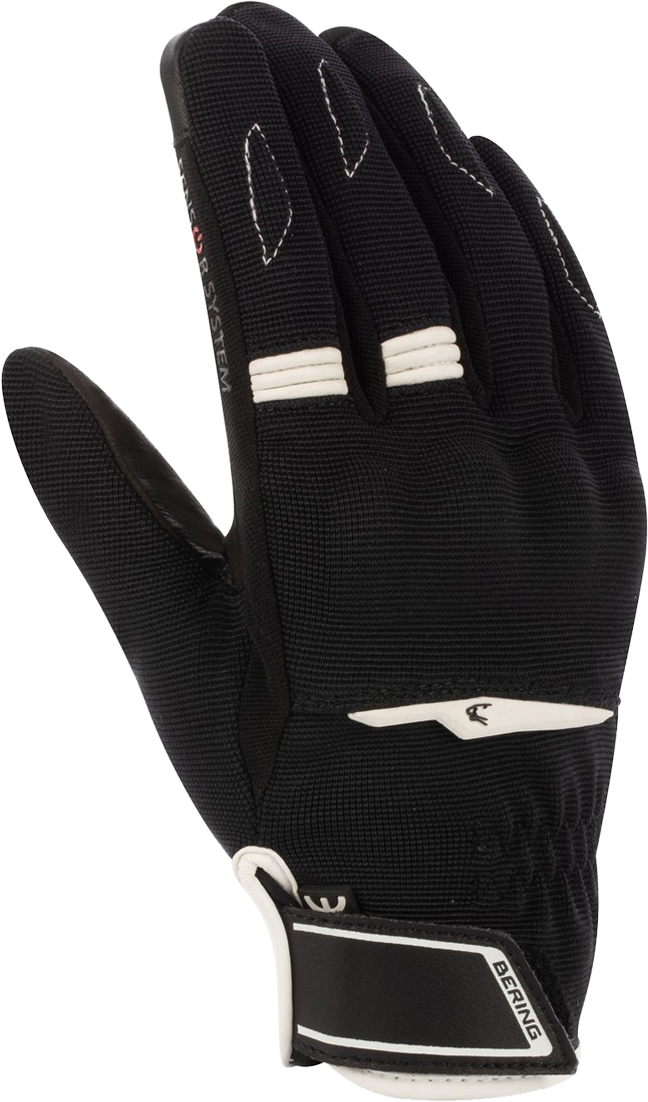 Bering Guantes de Moto para Mujer  Lady Fletcher EVO Negro-Blanco