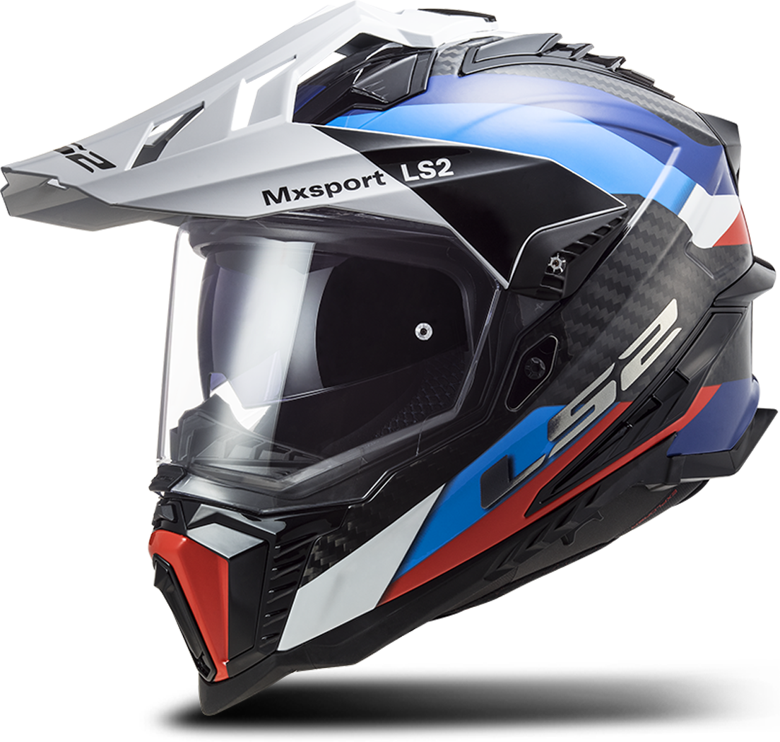 LS2 Casco Adventure  MX701 C EXPLORER Frontier Brillante-Negro-Azul