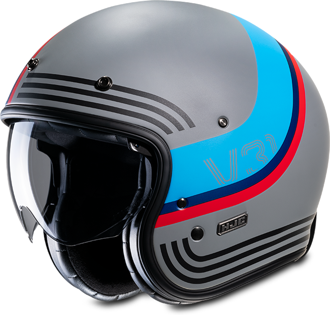 HJC Casco Jet  V31 Byron Blanco-Azul