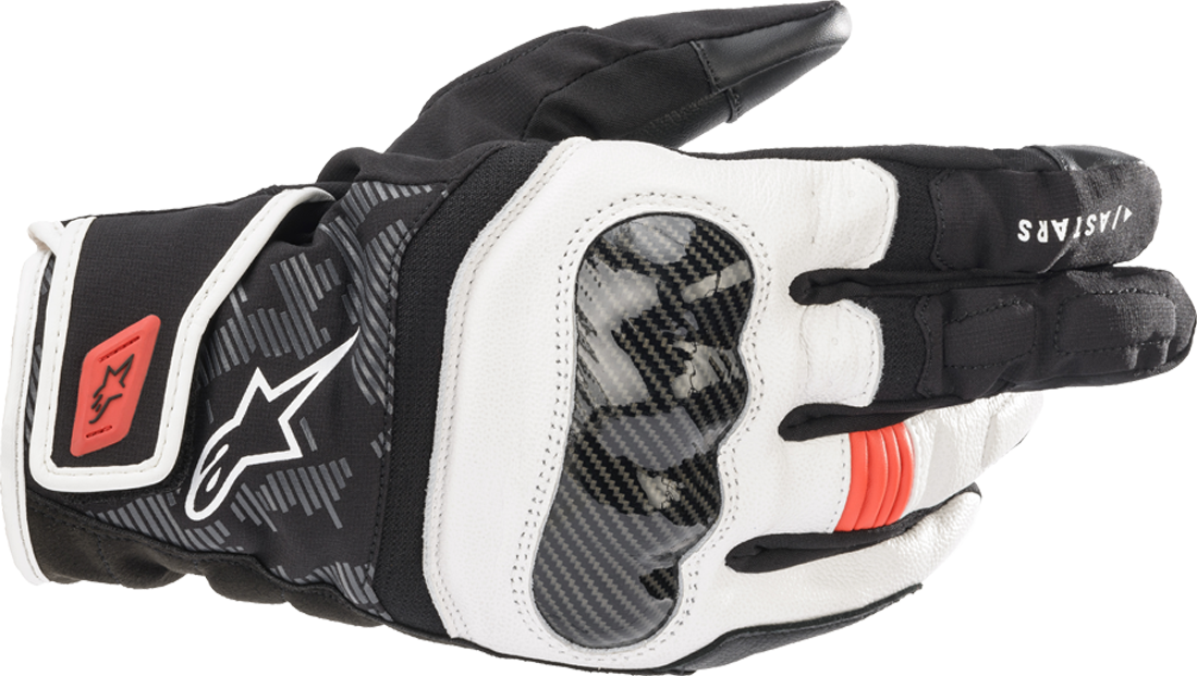 Alpinestars Guantes de Moto  SMX Z Drystar Negro-Blanco-Rojo