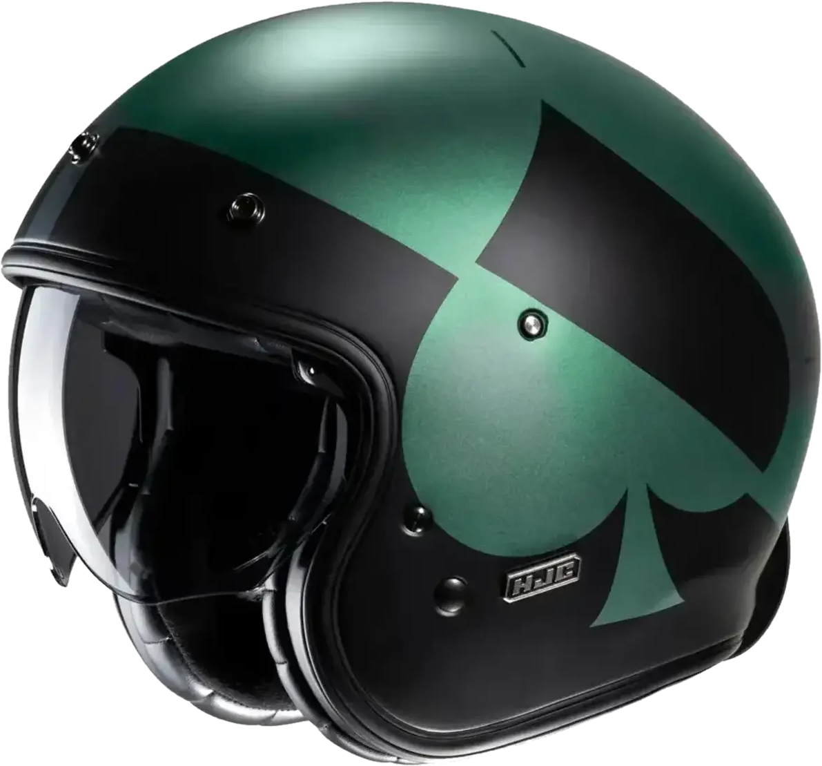 HJC Casco Jet  V31 Kuz Verde-Negro