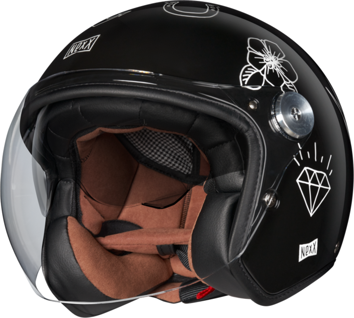 Nexx Casco Jet  X.G30 Tattoo Negro-Blanco