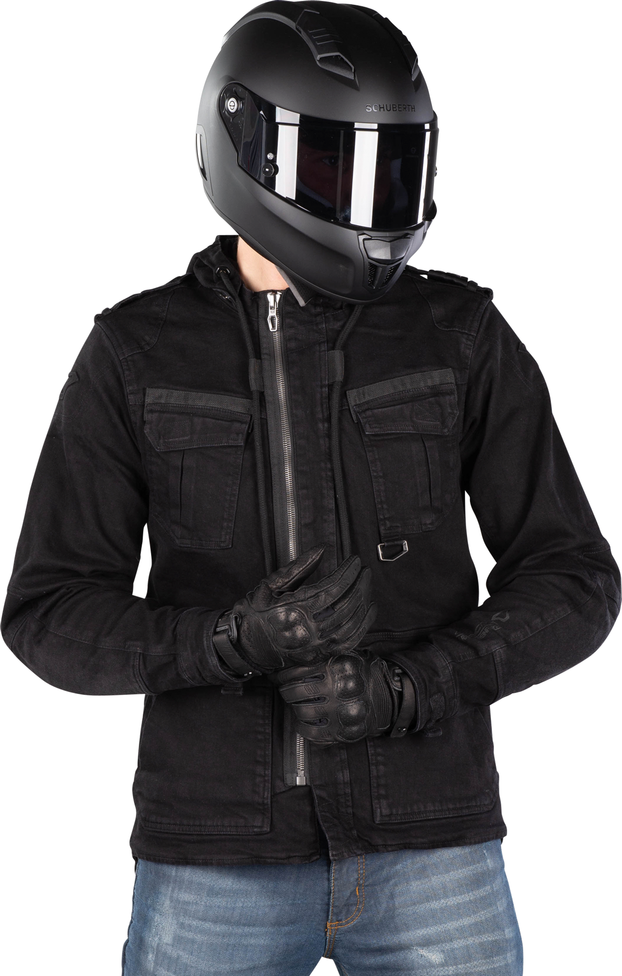 Macna Chaqueta de Moto  Combat Negra