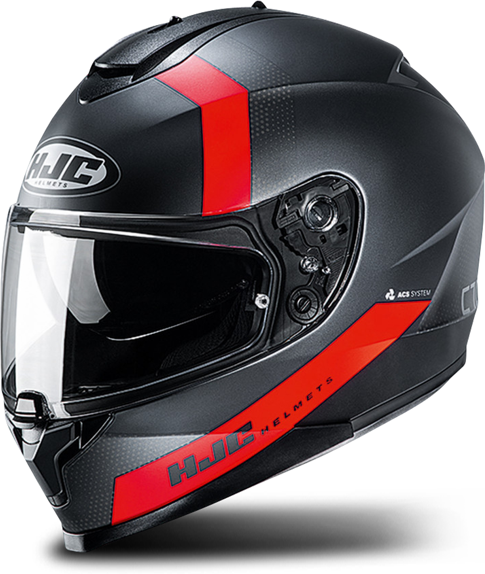 HJC Casco Integral  C70 Eura Negro-Rojo