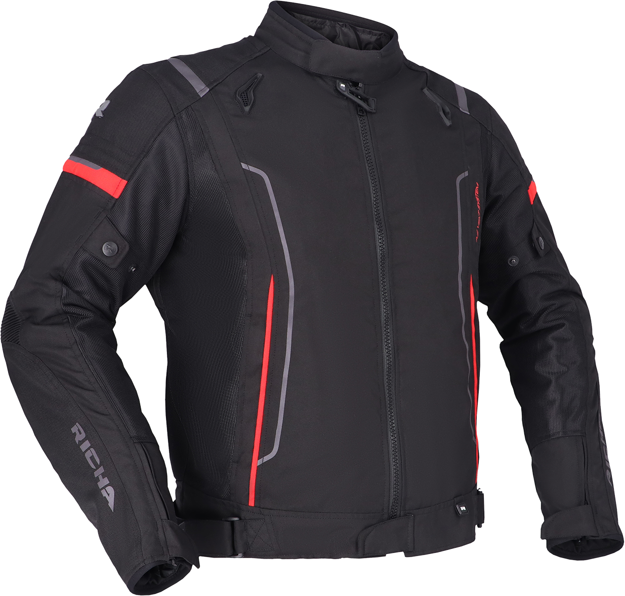 Richa Chaqueta de Moto  Airstream 3 Negro-Rojo