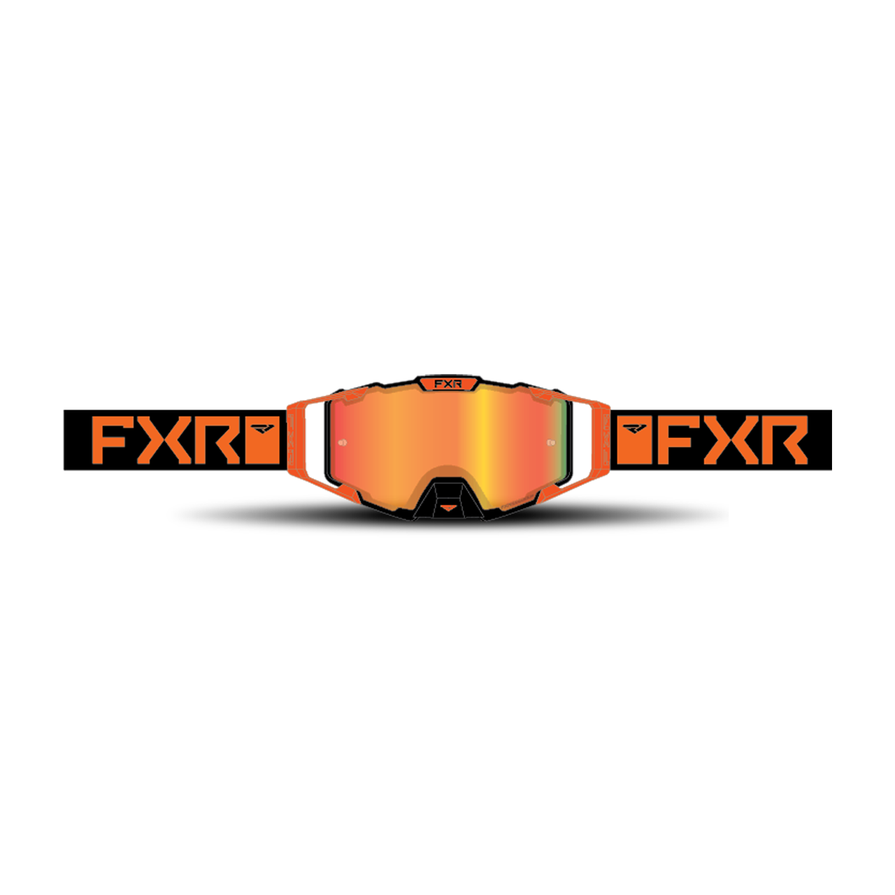 FXR Gafas de Cross  Pilot Bronze Lentes HiDef/Inferno Naranjas