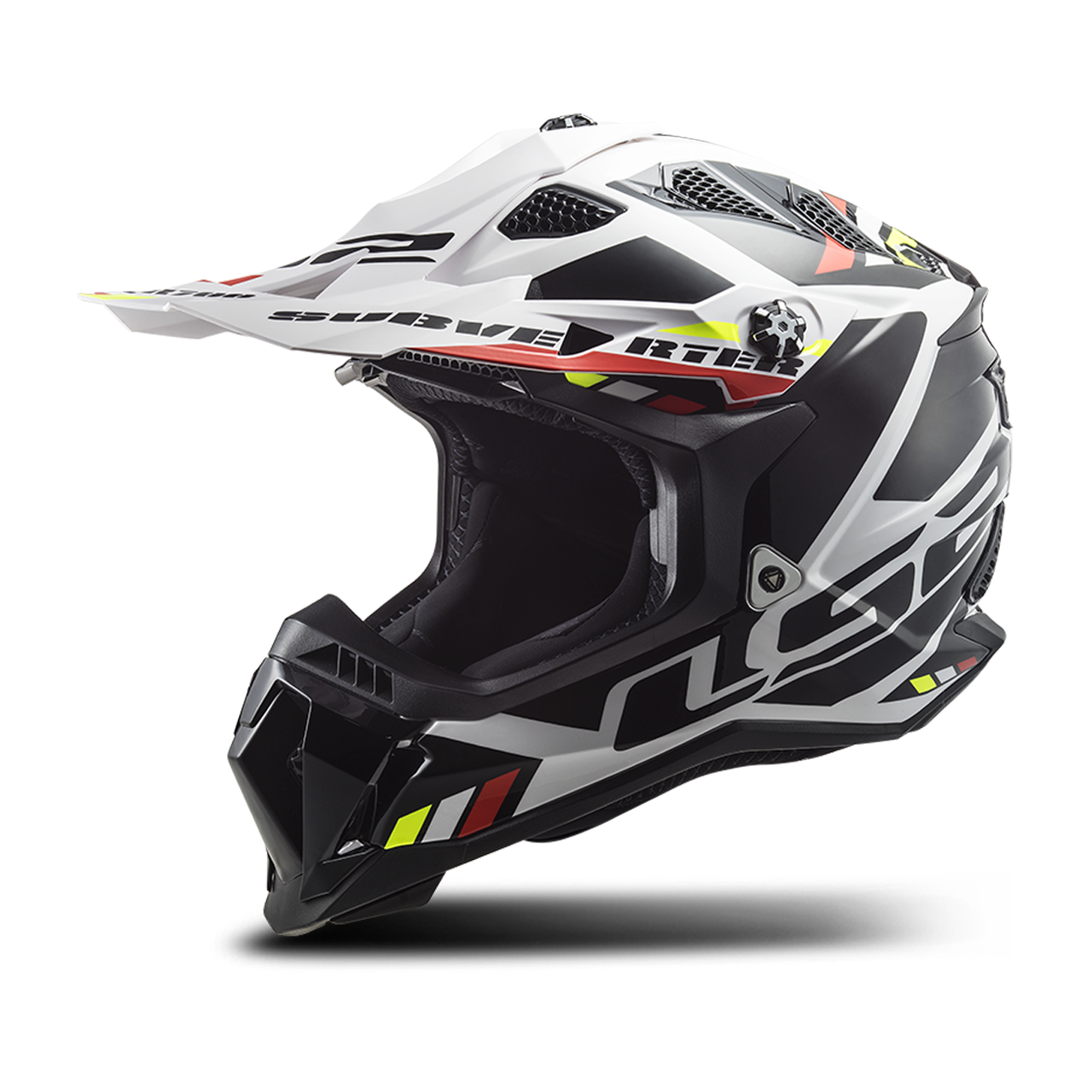 LS2 Casco de Cross  MX700 SUBVERTER Stomp-Blanco-Negro