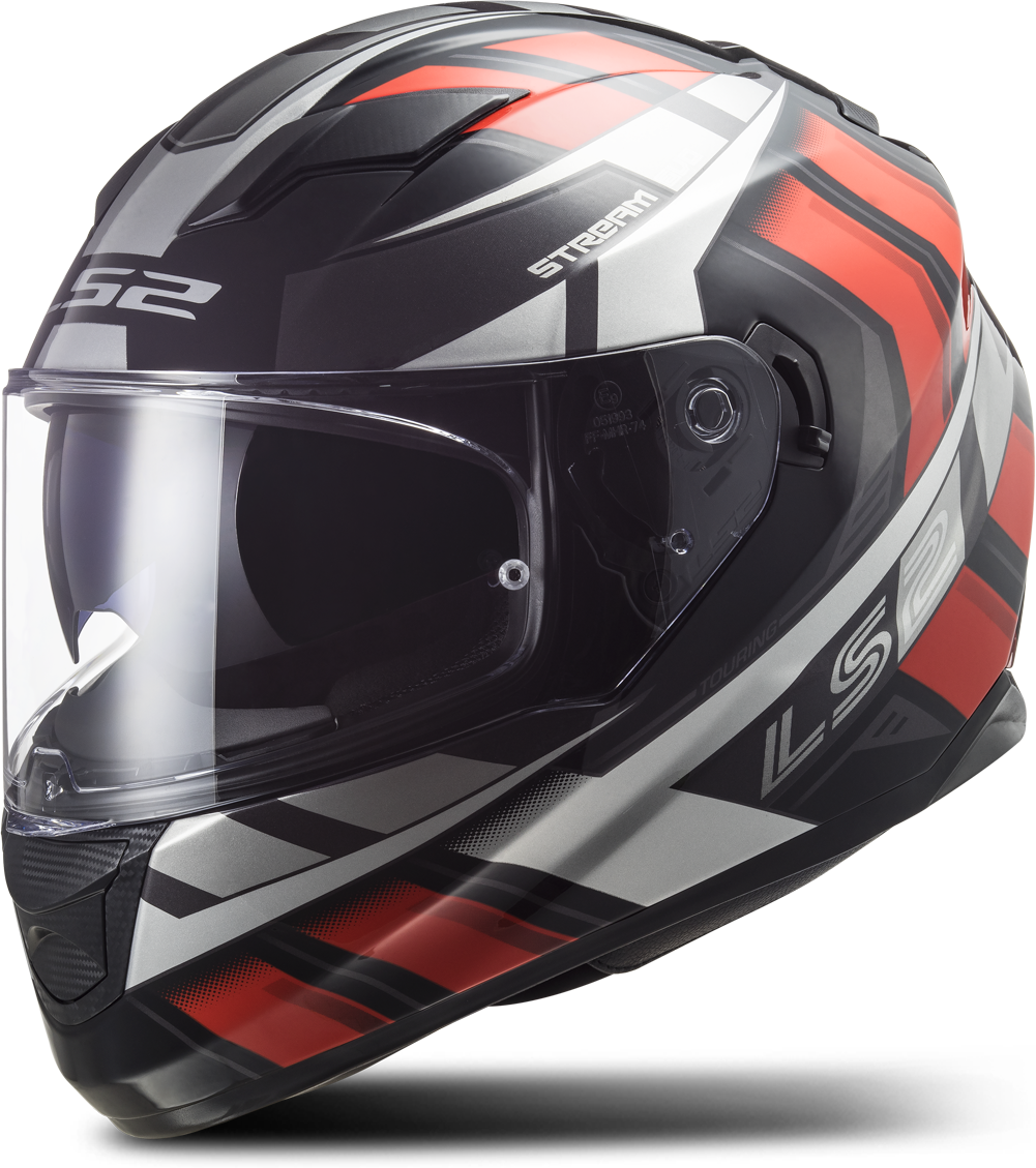 LS2 Casco Integral  FF320 STREAM EVO LOOP Negro-Rojo