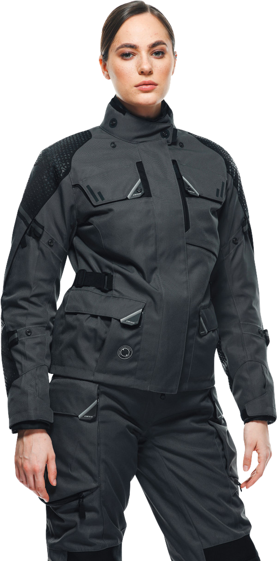 Dainese Chaqueta de Moto para Mujer  Splugen 3L D-Dry Iron Gate Negra