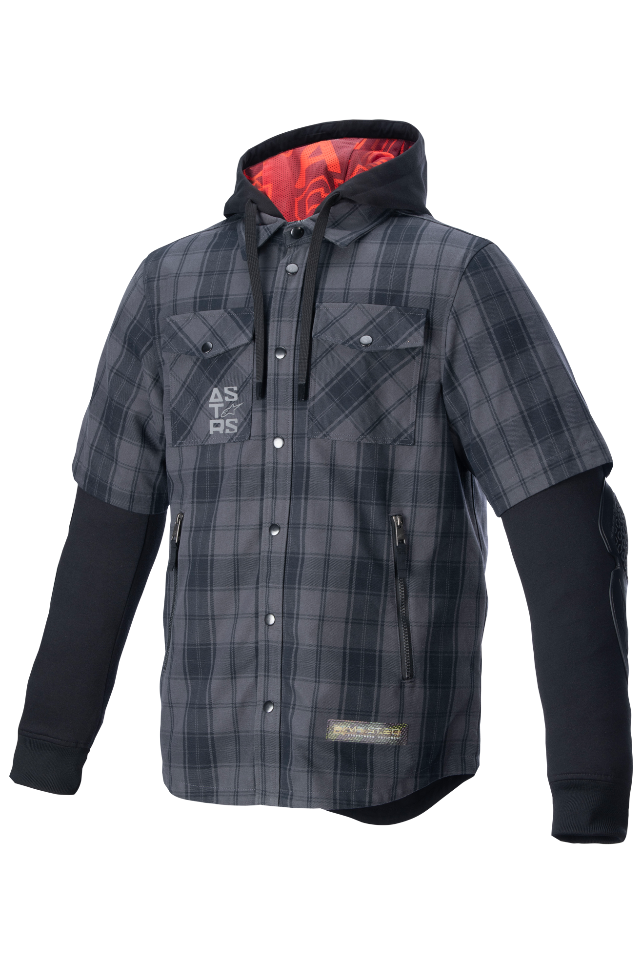 Alpinestars Camisa de Moto  MO.ST.EQ Tartan Gris-Negro