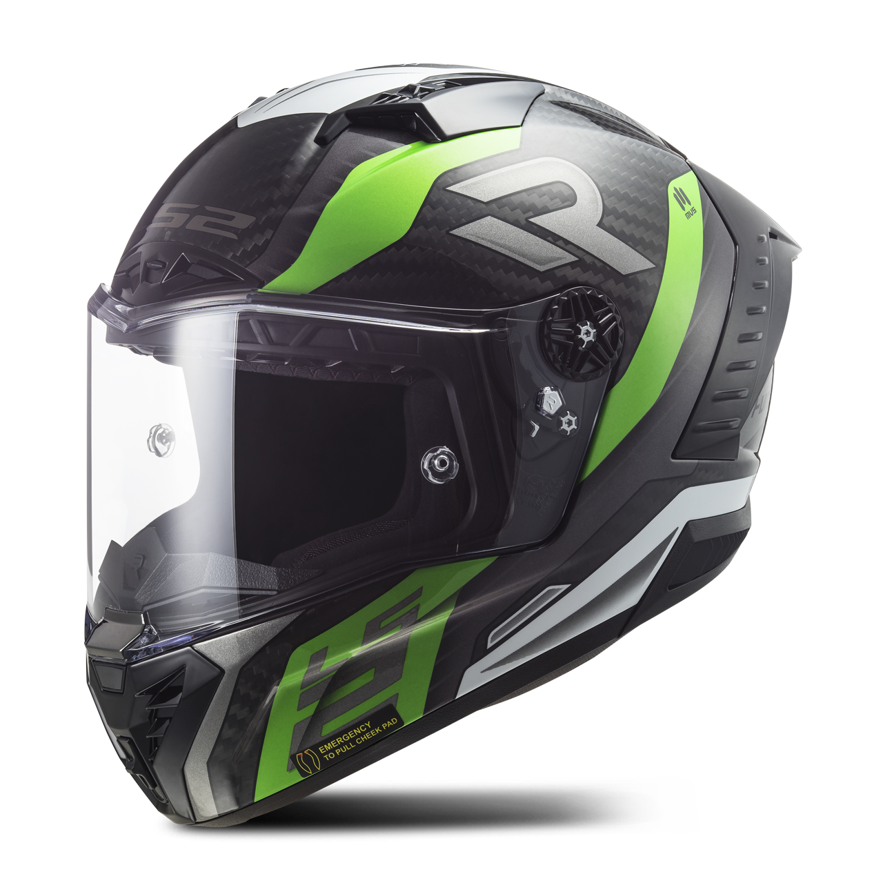 LS2 Casco Integral  FF805 THUNDER Supra Verde Fluo-Blanco