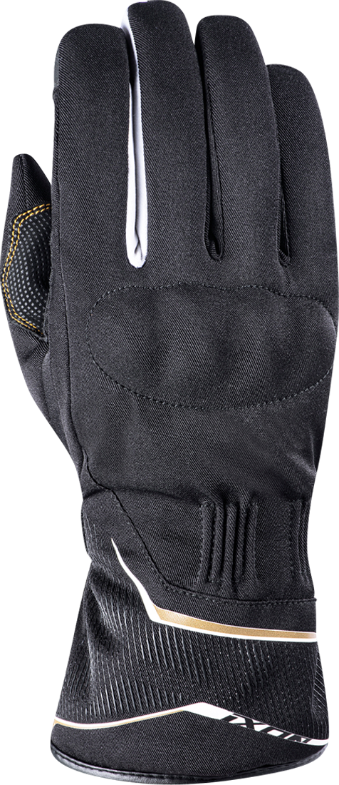 Ixon Guantes de Moto para Mujer  Pro Globe Negro-Blanco-Dorado