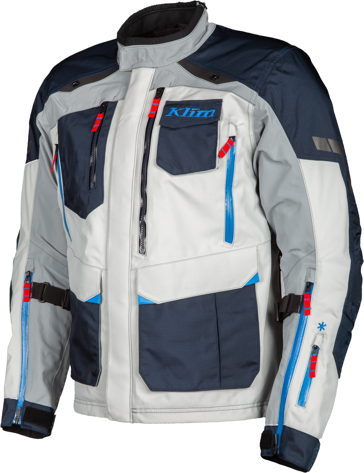 KLIM Chaqueta de Moto  Carlsbad Azul Marino-Gris Frío