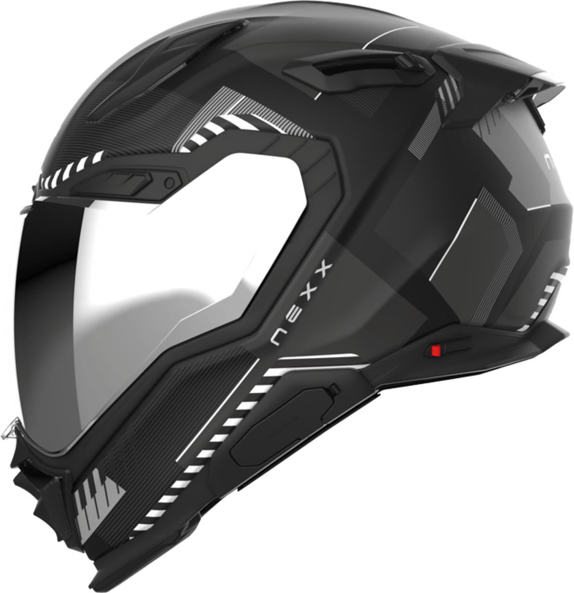 Nexx Casco Integral  X.WST3 Fluence Negro-Plateado MT