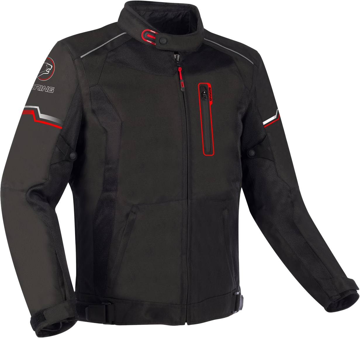 Bering Chaqueta de Moto  Astro Negro-Rojo