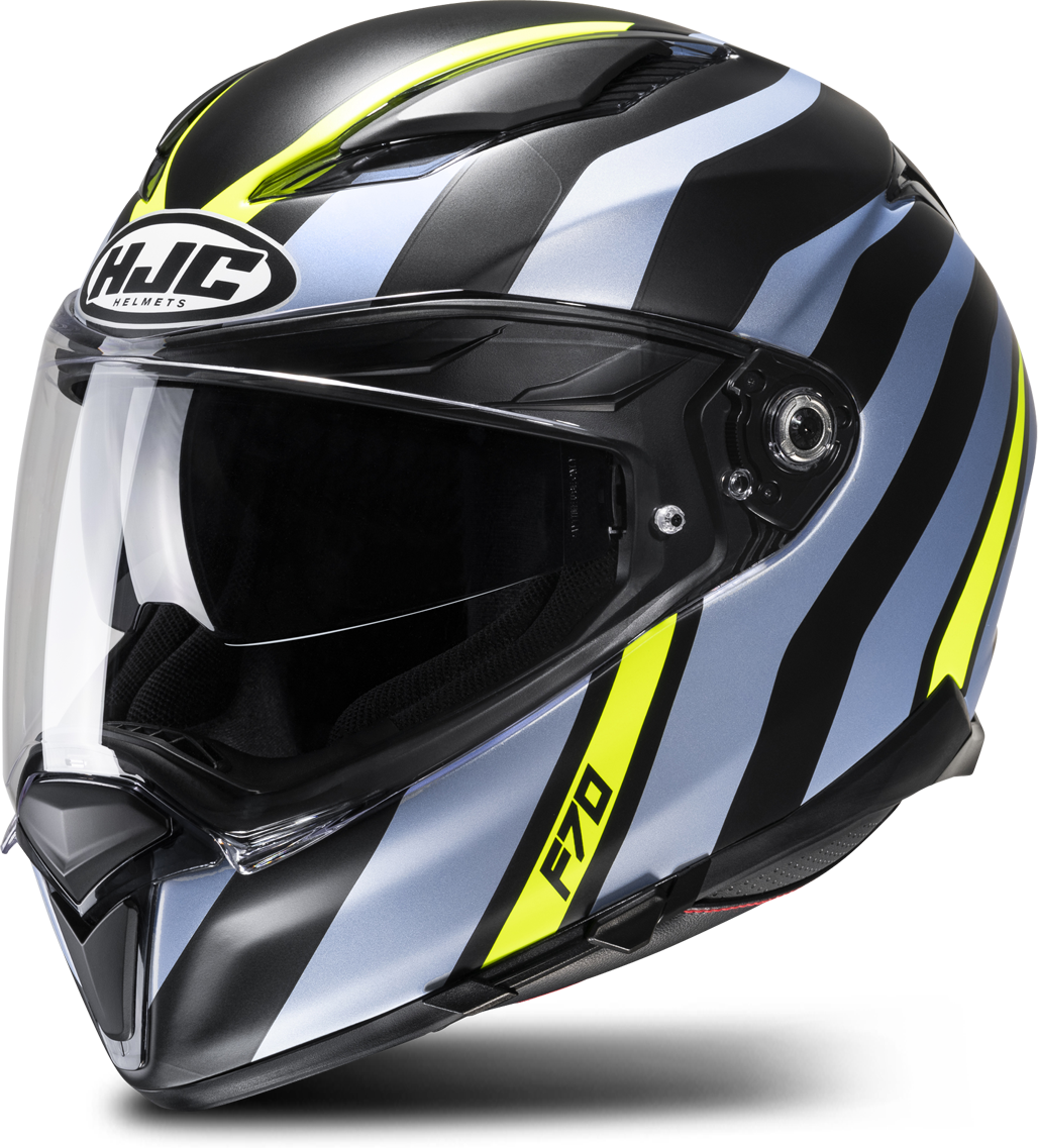 HJC Casco Integral  F70 Galla Negro-Hi-Vis-Amarillo