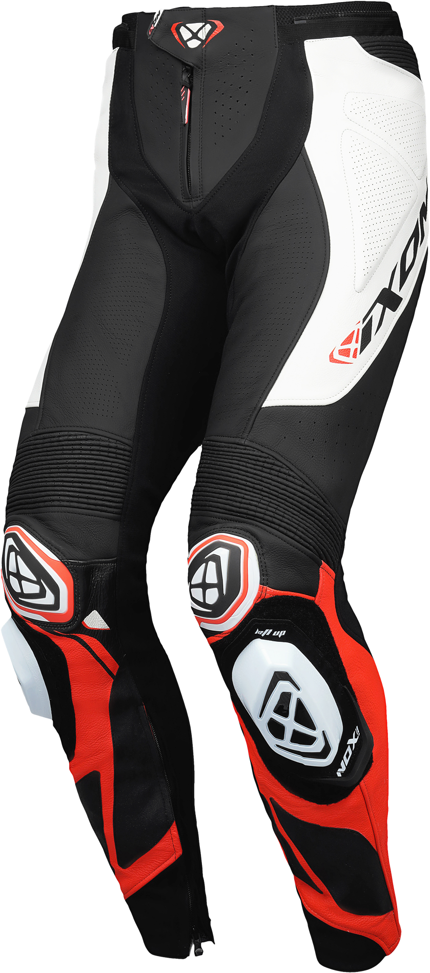 Ixon Pantalones de Moto Mujer  Vortex 3 Negro-Blanco-Rojo