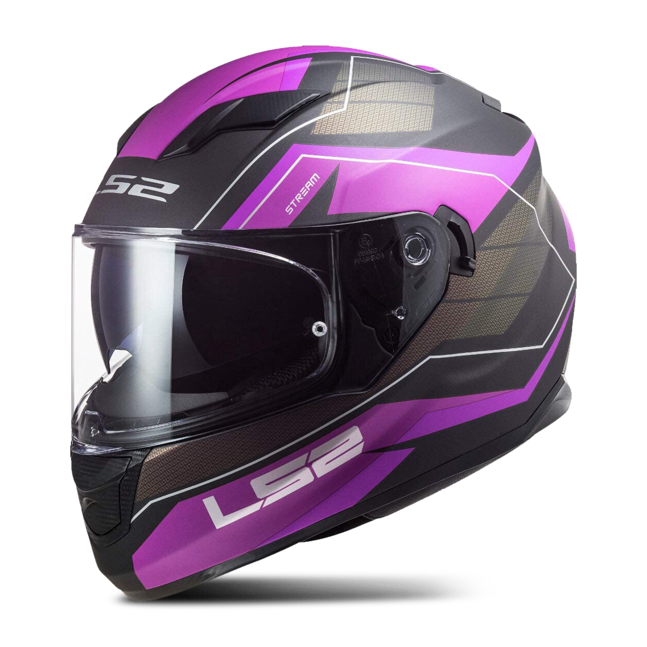 LS2 Casco Integral  FF320 Stream Evo Mercury Gris-Violeta