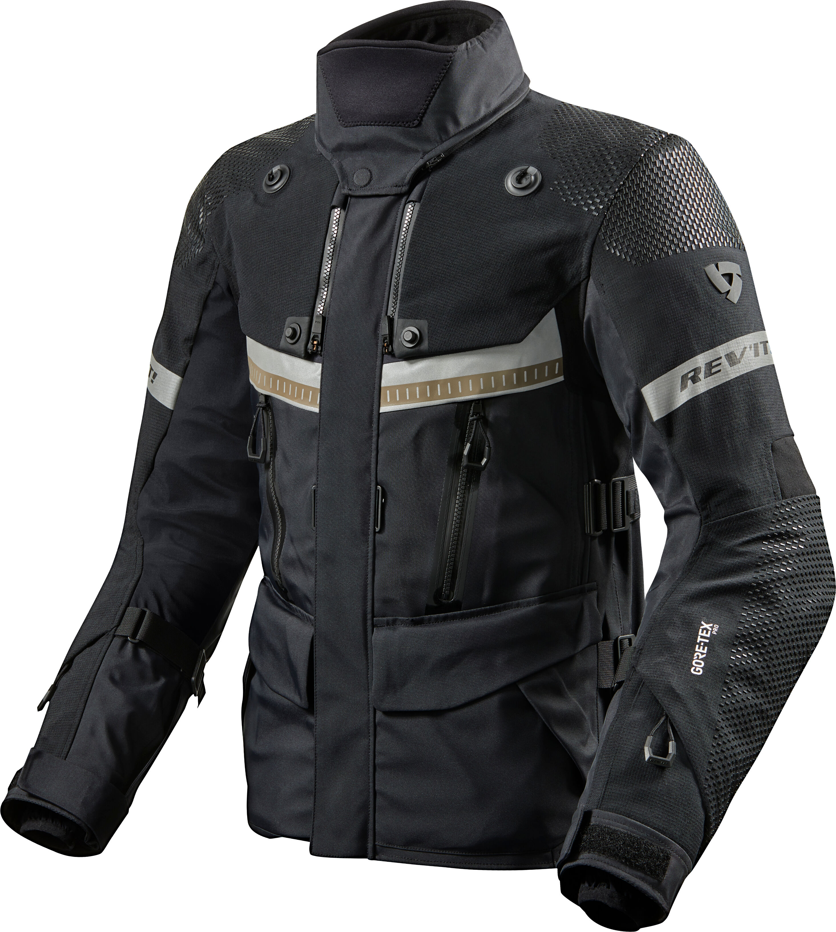 REV'IT! Chaqueta de Moto Dominator 3 GTX Textile Negra