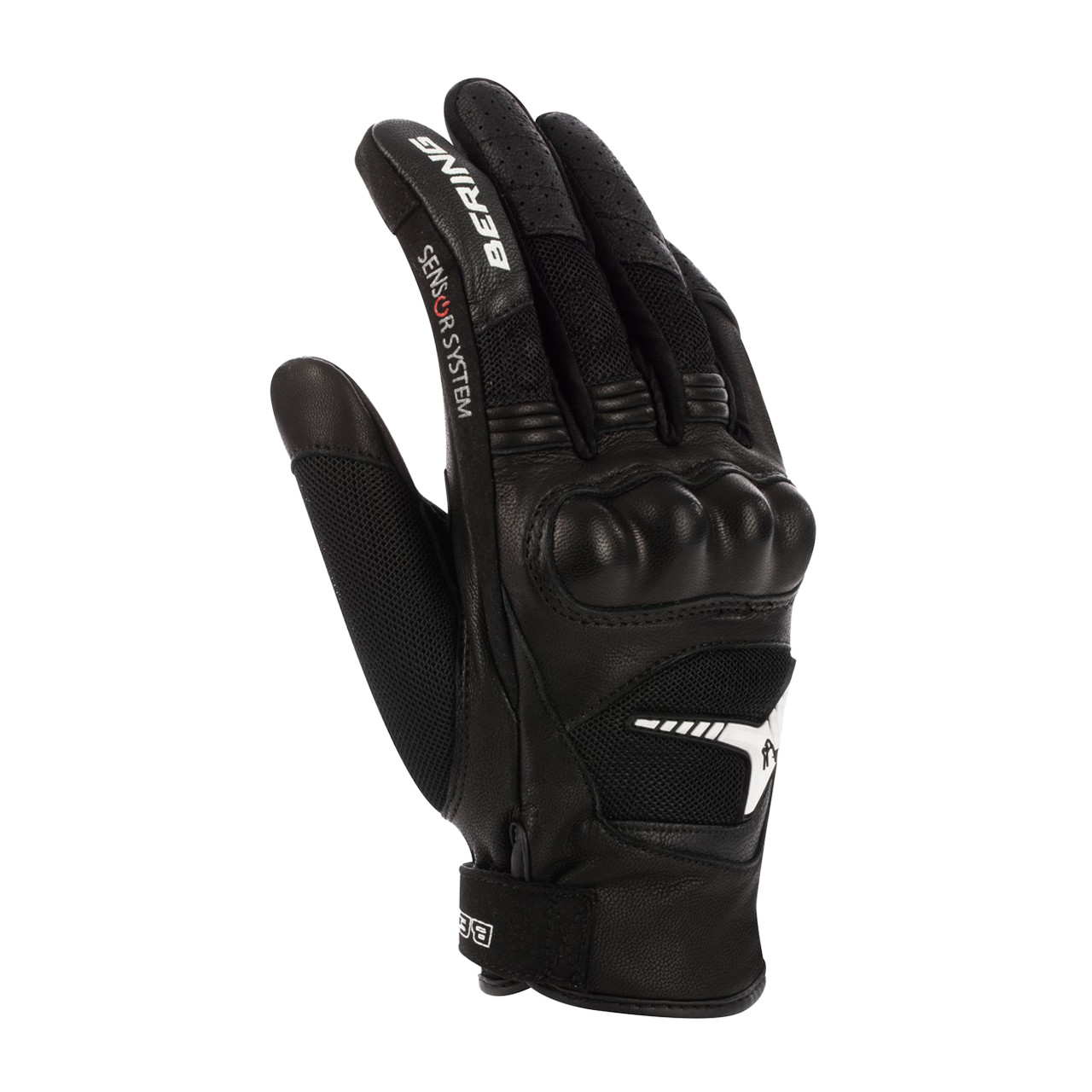 Bering Guantes de Moto para Mujer  Lady Kelly Negro-Blanco