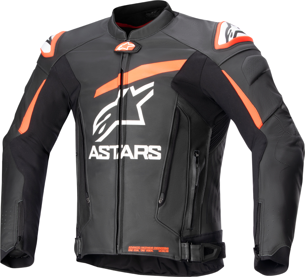 Alpinestars Chaqueta de Moto  GP Plus R V4 Negro-Rojo Fluo-Blanco